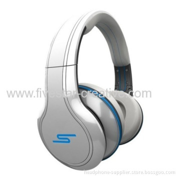 Sms Audio Street By 50 Cent Headband Headphone-white Wired Over Ear With Mic 